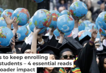 Graduates of Harvard’s John F. Kennedy School of Government celebrate during commencement exercises in Cambridge, Mass. AP Photo/Steven Senne, File